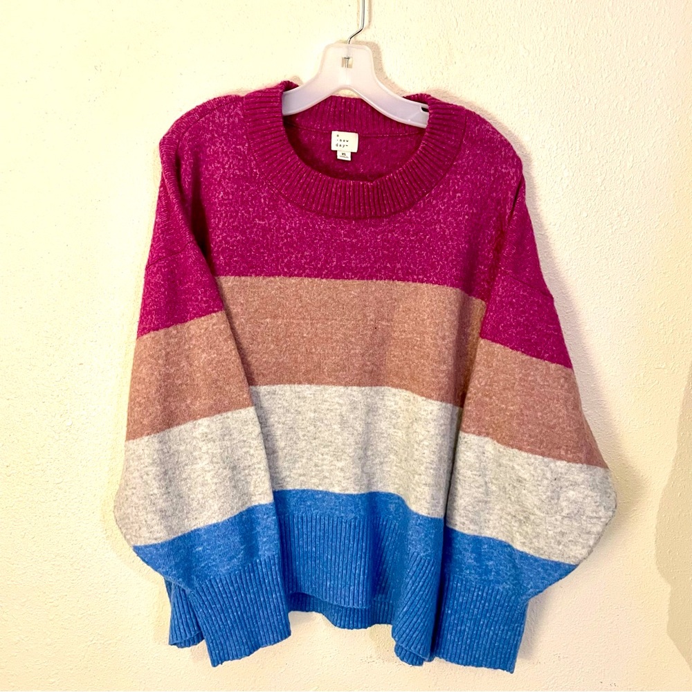 Womens Striped Sweater sz XL